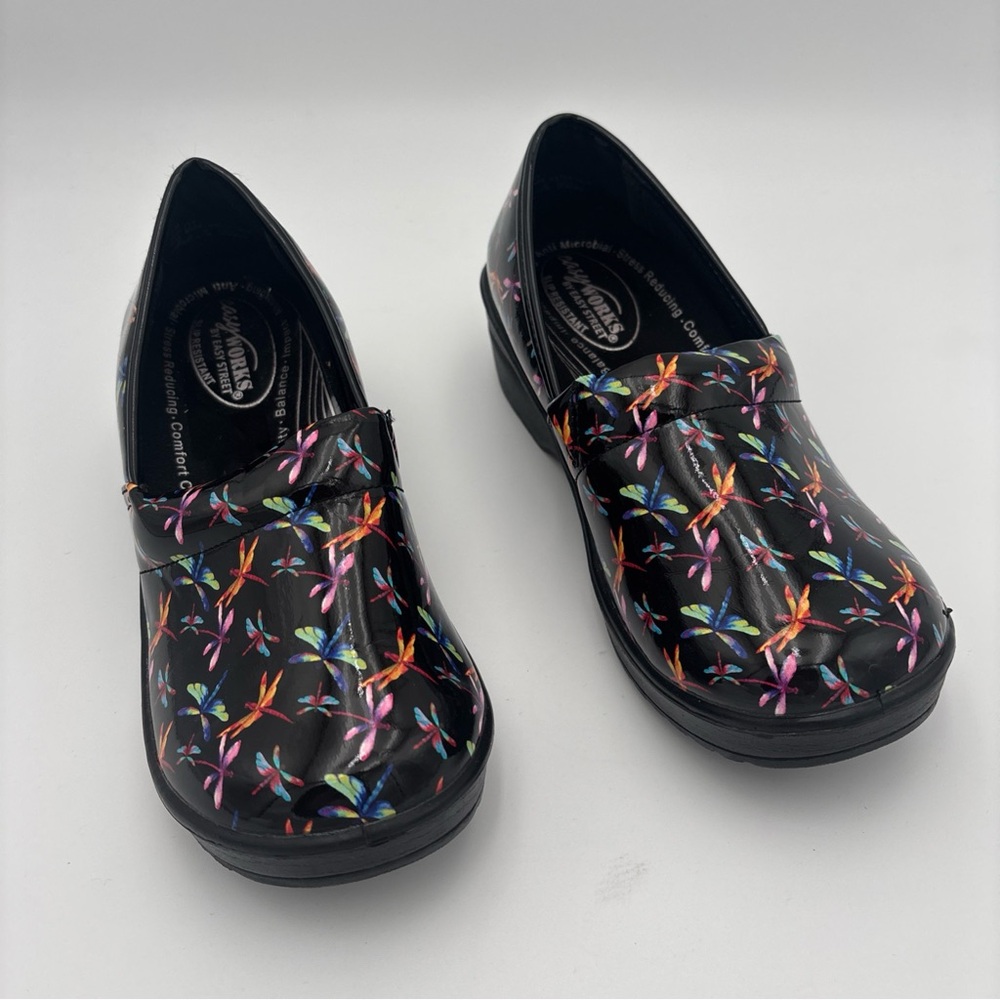 Skechers Black Flats with‎ Multicolor Design